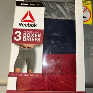 Reebok Boxer Briefs - Black, Blue, Red
